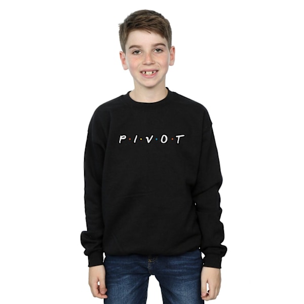 Friends Boys Pivot Logo Sweatshirt 12-13 år Svart Black 12-13 Years