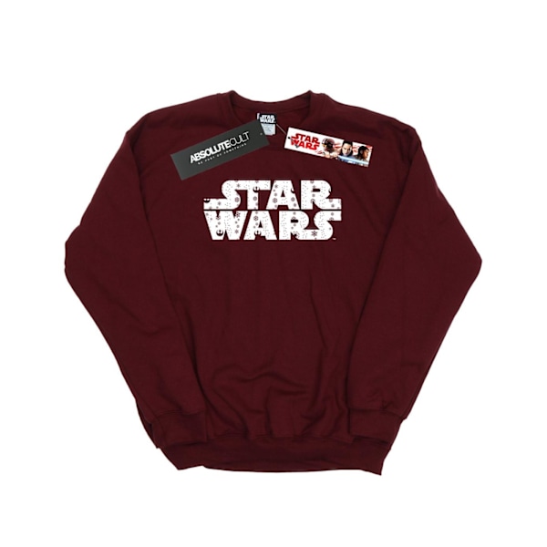 Star Wars Dam/Damer Jul-Logotyp Sweatshirt M Bourgogne Burgundy M