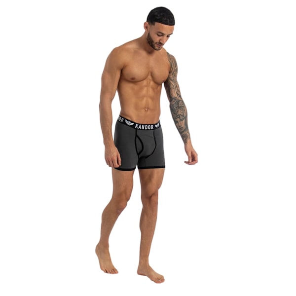 Kandor Camobee Bambu Boxerkalsonger för Män (5-pack) M Grå Grey M