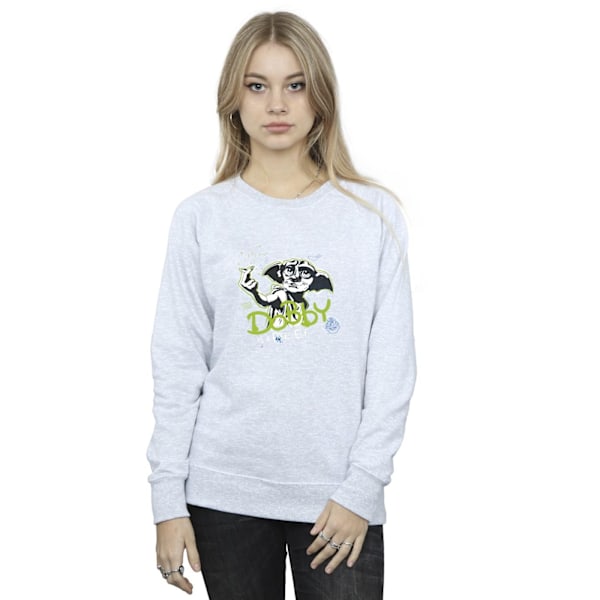 Harry Potter Dam/Damer Dobby A Elf Sweatshirt S Sports Sports Grey S