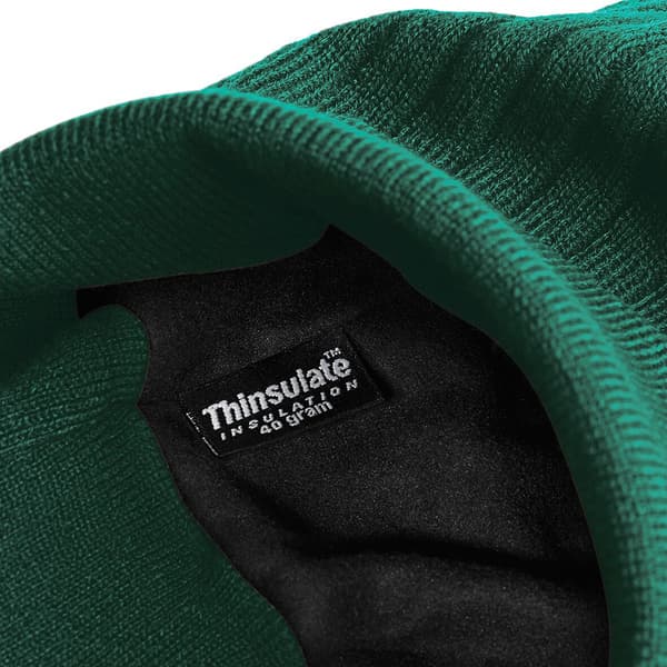 Beechfield Thinsulate Termisk Vinter / Skidmössa En Storlek Bottle Green One Size