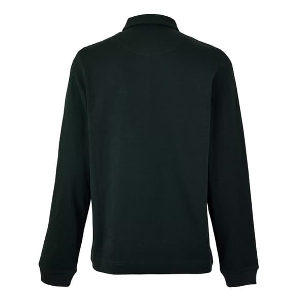 Paul Smith Herr Broderad Logotyp Bomull Långärmad Pikétröja Green XXL