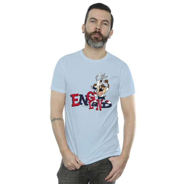 Looney Tunes Herr Bugs & Taz England T-shirt XL Baby Blue Baby Blue XL