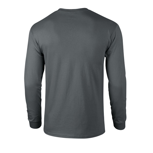 Gildan Unisex Vuxen Ultra Cotton Långärmad T-shirt 5XL Kolgrå Charcoal 5XL