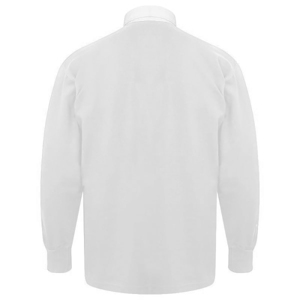 Front Row Långärmad Klassisk Rugby Polo Shirt L Royal/Vit Royal/White L