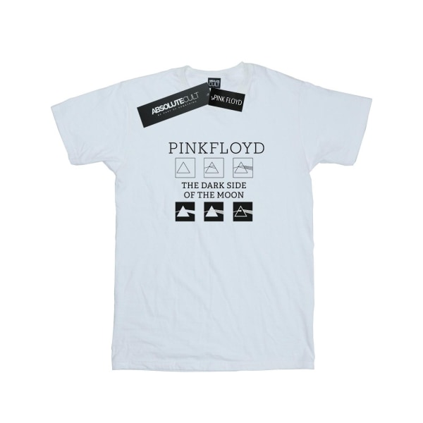 Pink Floyd Girls Pyramid Trio T-shirt i bomull 12-13 år Vit White 12-13 Years