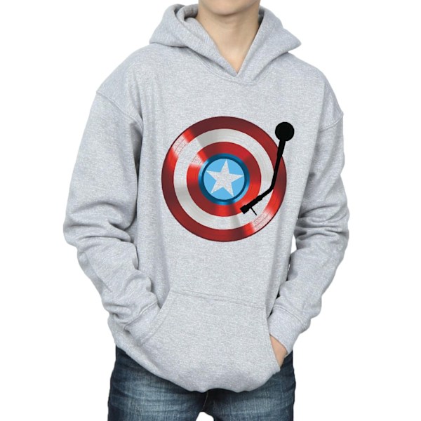 Marvel Boys Captain America Turntable Hoodie 5-6 år Sports G Sports Grey 5-6 Years