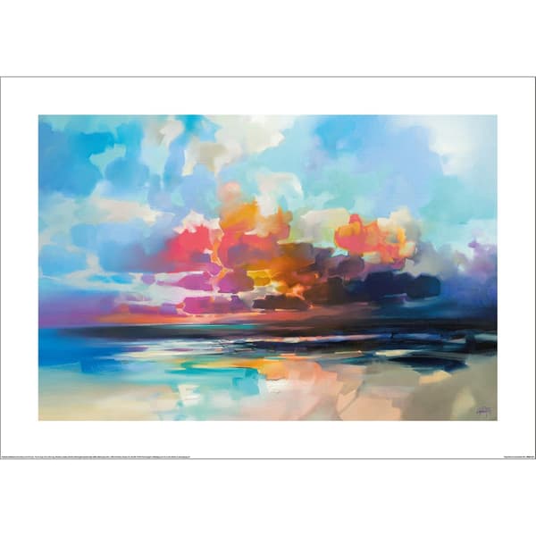 Scott Naismith Cloud Flow Konsttryck 60cm x 80cm Flerfärgad Multicoloured 60cm x 80cm
