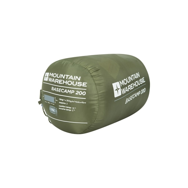 Mountain Warehouse Basecamp 200 Sommarslafsäck En Storlek Grön Green One Size