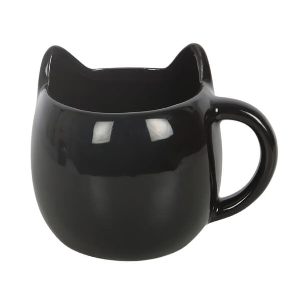 Something Different Kattansikte Mugg En Storlek Svart Black One Size
