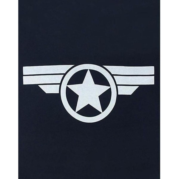 Captain America Mens Super Soldier T-Shirt S Navy Navy S