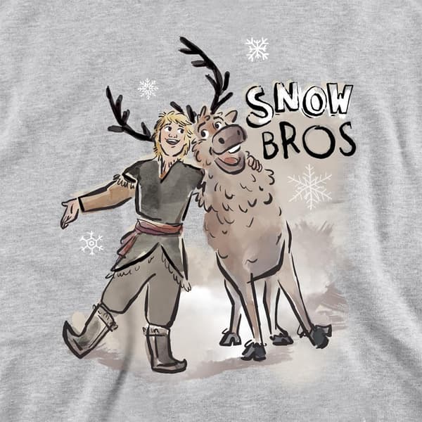 Frozen Barn/Barn Snöbröder Sven & Kristoff Heather Pullover Athletic Heather 5-6 Years