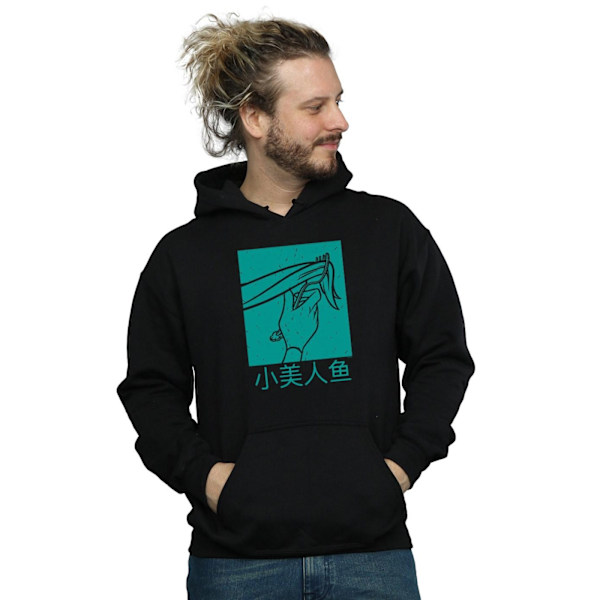 Disney Princess Ariel Den Lilla Sjöjungfrun Hår Stroke Hoodie för Män Black S