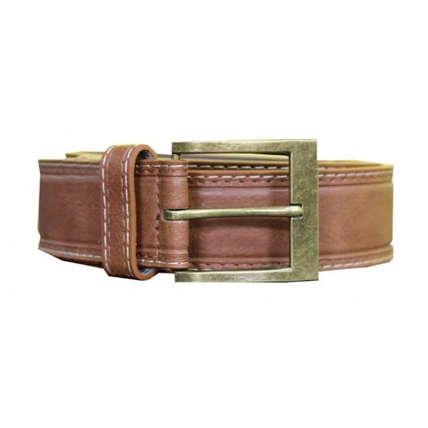 Duke Herr D555 Dylan Läderbälte 52 tum x 3,8 cm Tan Tan 52in x 3.8cm