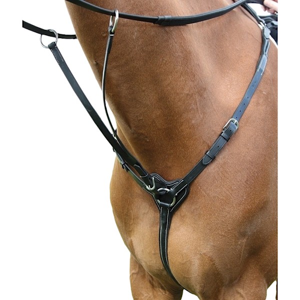 Salisbury Läder Hästbröstplatta Cob Svart Black Cob