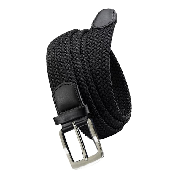 Duke D555 Simon Flätad Stretch Bälte 4XL Svart Black 4XL