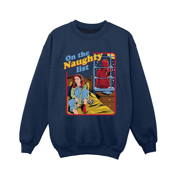 Netflix Boys Stranger Things Naughty List Sweatshirt 12-13 år Navy Blue 12-13 Years