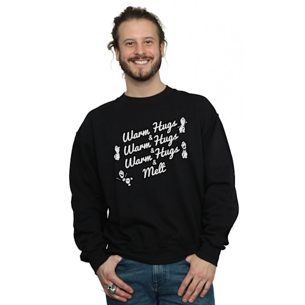 Disney Herr Frozen 2 Olaf Varma Kramar Och Smält Sweatshirt XXL Svart Black XXL