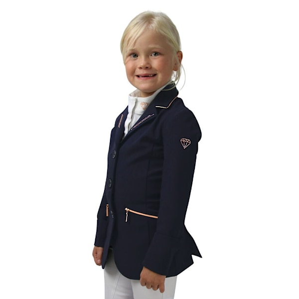 Hy Barn/Kids Cadiz Mizs Tävlingsjacka 11-12 År Marinblå Navy/Rose Gold 11-12 Years