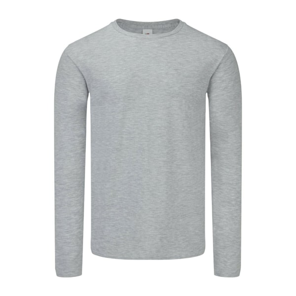 Fruit Of The Loom Mens Iconic 150 Long-Sleeved T-Shirt XXL Värme Heather Grey XXL