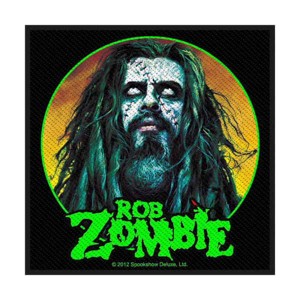 Rob Zombie Face Patch En Storlek Svart/Gul/Grön Black/Yellow/Green One Size