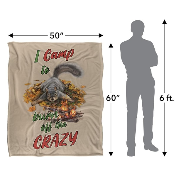 JQ Licensing James Piazza Crazy For Camping Silky Squirrel Supe Multicoloured One Size