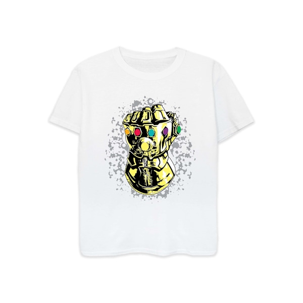 Avengers Infinity War Boys Gauntlet Bomull T-shirt 7-8 år Vit White 7-8 Years