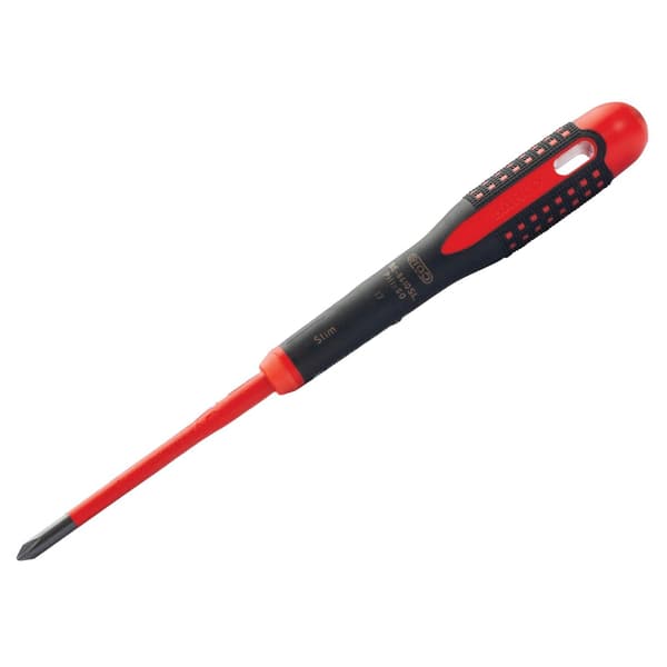 Bahco Ergo Slim Vde Isolerad Skruvmejsel, Phillips PH1 x 80mm Multi Colour PH1 x 80mm