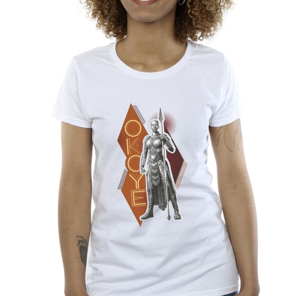 Marvel Womens/Ladies Wakanda Forever Okoye Stance Cotton T-Shir White XXL