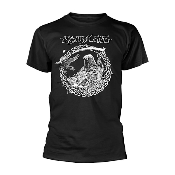 Sacrilege Unisex Adult Reaper T-Shirt M Svart/Vit Black/White M
