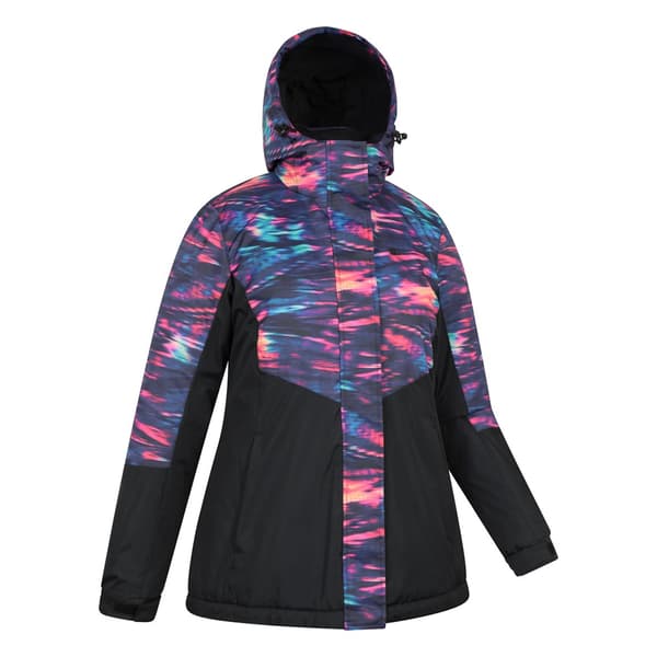 Mountain Warehouse Dam/Dam Dawn II Tryckt Skidjacka 12 Dark Purple 12 UK