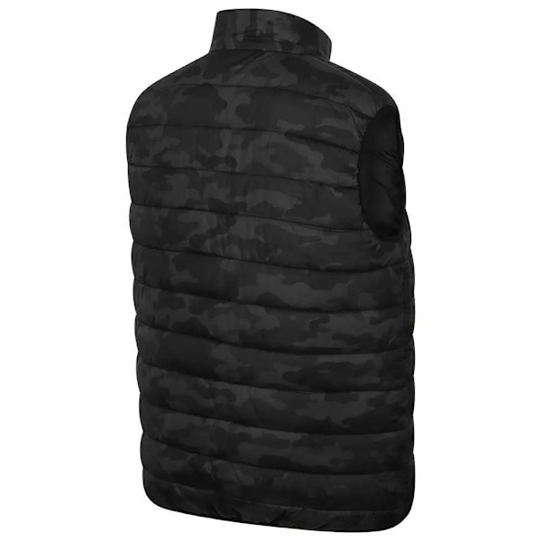 Lee Cooper Herr Camo Vadderad Väst XL Svart Black XL