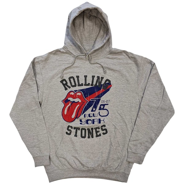 The Rolling Stones Unisex Vuxen New York ´75 Pullover Hoodie XL Grey XL