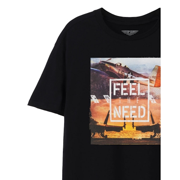 Top Gun: Maverick Mens Feel The Need T-Shirt XL Svart Black XL