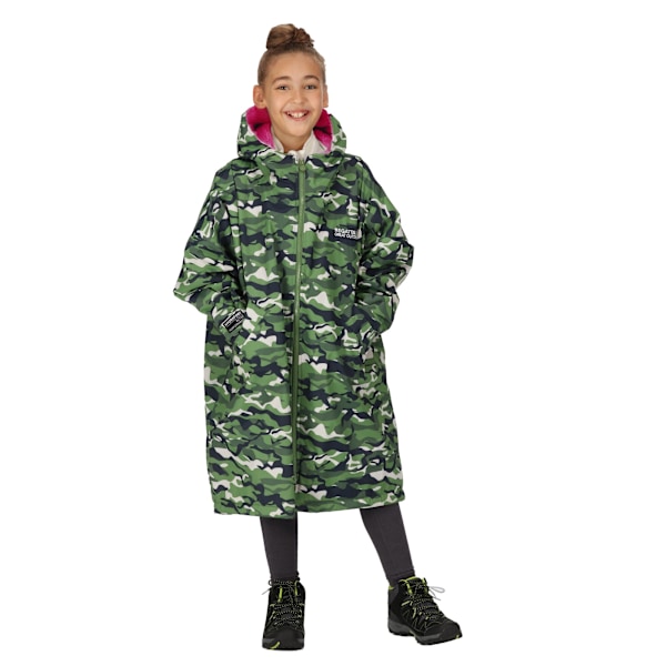 Regatta Barn/Barn Kamouflage Vattentät Ombytesrock 5-9 Cactus Green/Pink Potion 5-9 Years