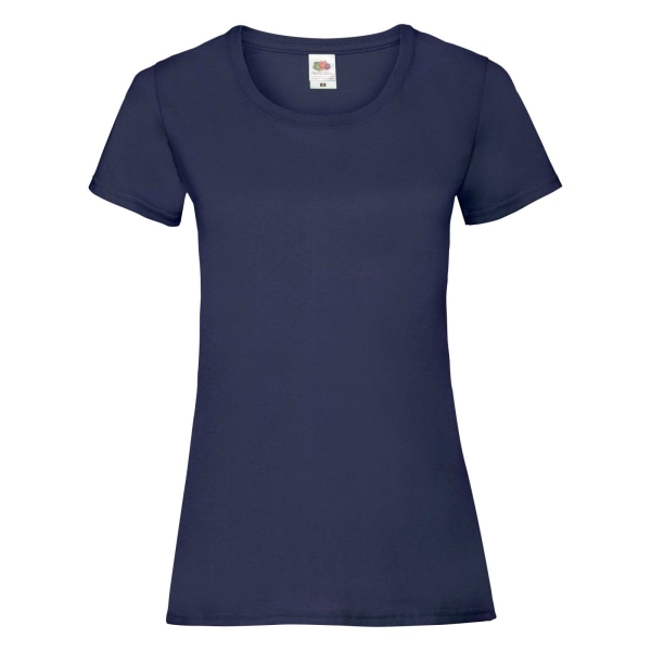 Fruit Of The Loom Dam/Kvinnors Lady-Fit Valueweight Kortärmad T-shirt Deep Navy S