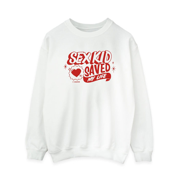 Netflix Dam/Kvinnor Sex Education Sex Kid Saviour Sweatshirt White XL