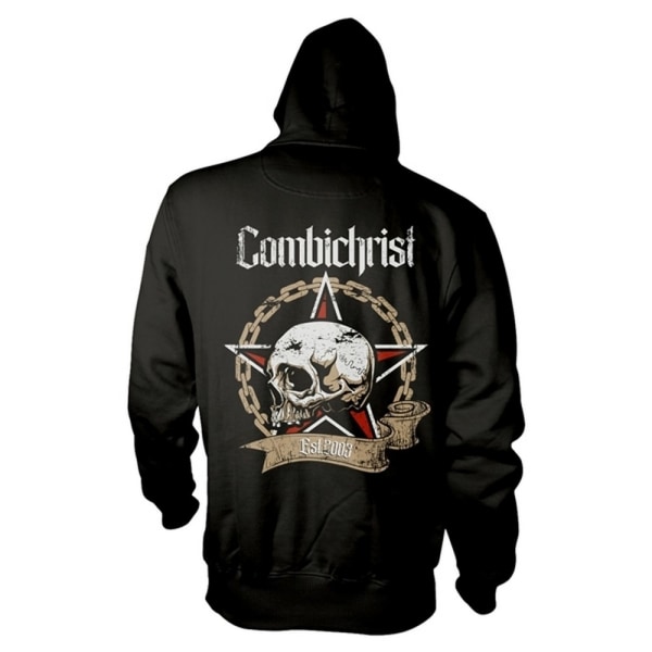 Combichrist Unisex Adult Skull Hoodie S Svart Black S