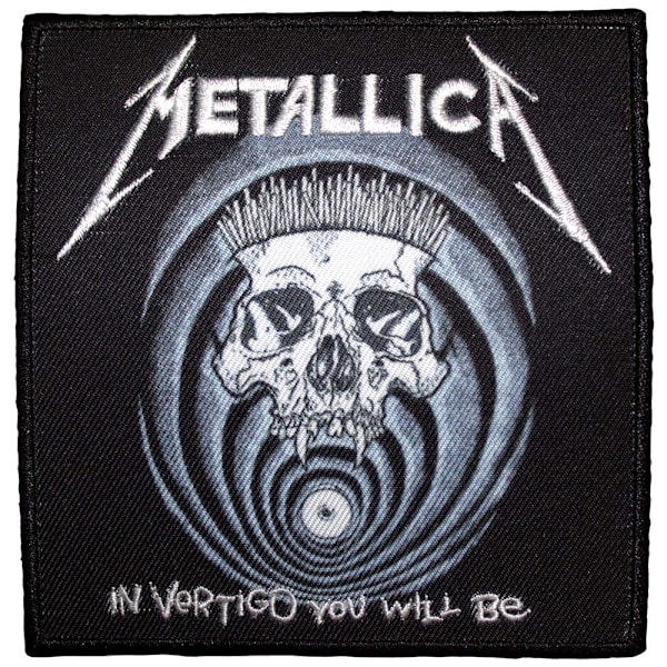 Metallica In Vertigo Tryckt Strykmärke One Size Svart/Vit Black/White One Size