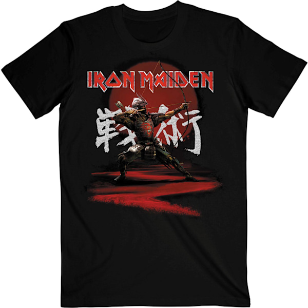 Iron Maiden Unisex Adult Senjutsu Archer Kanji Eddie Bomull T-shirt Black M