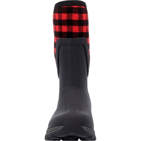 Footsure Dam/Dam Arctic Sport II Mid Cut Wellington Boots Black/Red 3 UK