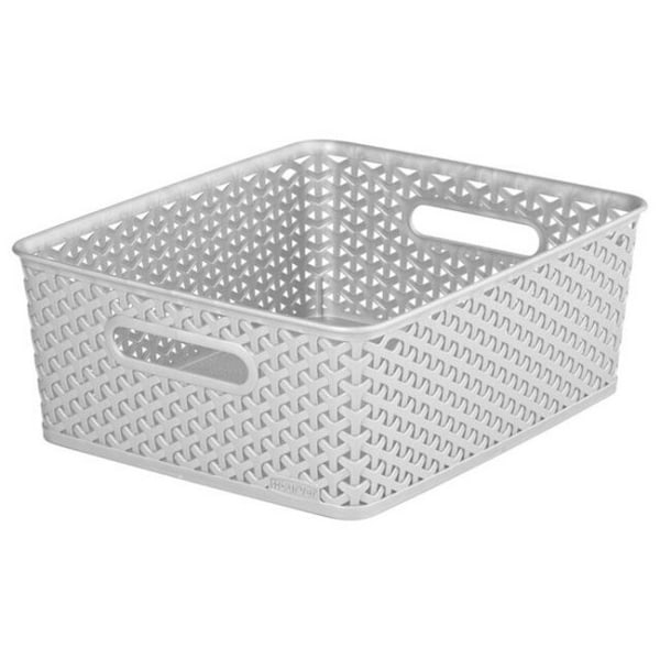 Curver Nestable Rattan Effect Korg 18l Grå Grey 18l