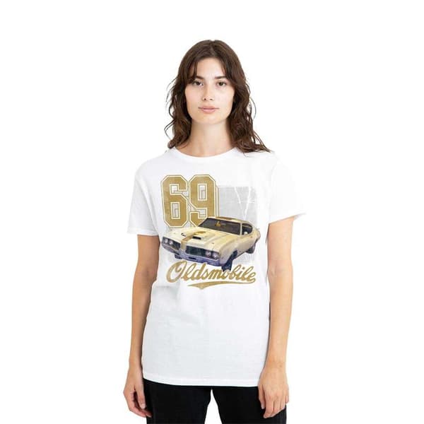 Oldsmobile Dam 442 T-shirt S Vit White S