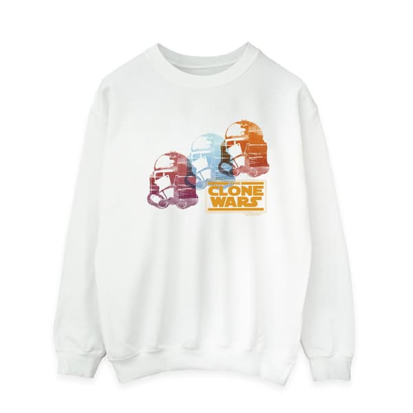 Star Wars: The Clone Wars Herr Darth Vader Sweatshirt 4XL Vit White 4XL