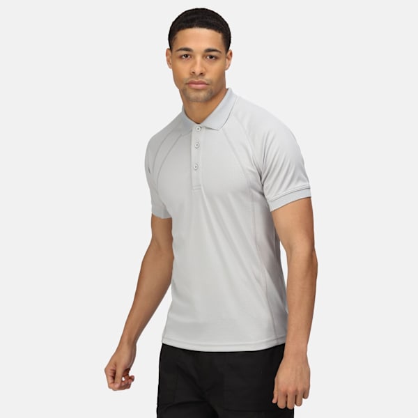 Regatta Hardwear Coolweave Kortärmad Poloskjorta S Silver Silver Grey S