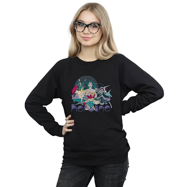 DC Comics Dam/Dam Justice League Hjältinna Sweatshirt L Bla Black L