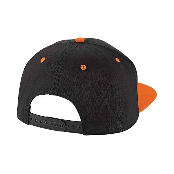 Beechfield Contrast 5 Panel Snapback Cap One Size Svart/Orange Black/Orange One Size