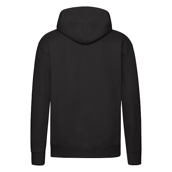 Fruit of the Loom Premium Hoodie för män 4XL Svart Black 4XL