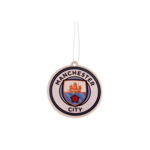 Manchester City FC Crest Luftfräschare One Size Marinblå/Vit Navy Blue/White One Size