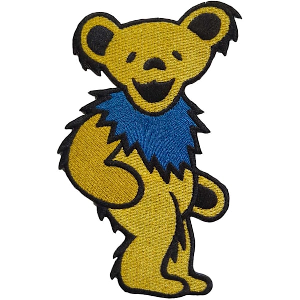 Grateful Dead Dancing Bears Strykjärnsmärke En Storlek Gul Yellow One Size